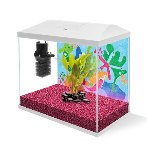 Aquael Аквариум LEDDY MINI 35 БЕЛЫЙ / 19л прямой