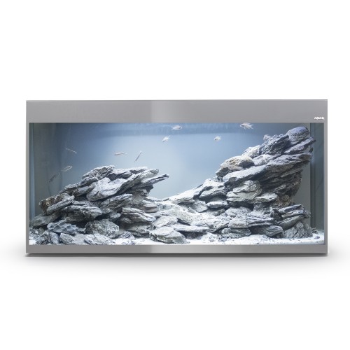Aquael Аквариум Glossy 120 / 260 л, прямой, серый