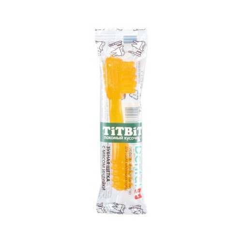 TitBit DENTAL для собак  зубные щетки с мясом индейки и говядины, 90 гр