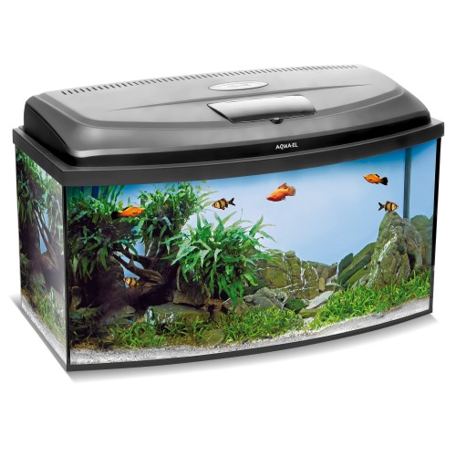 Aquael Крышка фигурная CLASSIC 80х35 см Черная (1х16 Вт)