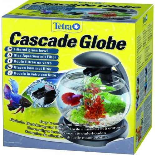 Tetra Cascade Globe Аквариум круглый, черный, 6.8 л