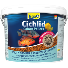 Tetra Cichlid Colour Pellets Корм, усиливающий окраску, для цихлид, мульти шарики, 10 л