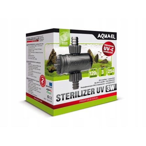 Aquael Стерилизатор аквариумный STERILIZER UV AS-3W, 3 Вт