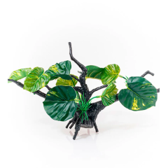 Barbus Грот Коряга с растениями, 34х10х18 см (Decor 212)