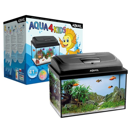 Aquael Аквариум AQUA4KIDS 40 D&N 2.0 / 25 л, прямой, Черный