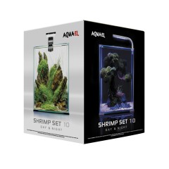 Aquael Аквариум Shrimp Set SMART LED D/N 10 / 10 л, куб, белый