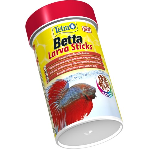 Tetra Betta Larva Sticks Корм для лабиринтовых рыб, палочки, 100 мл